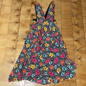Floral plunge topshop dress